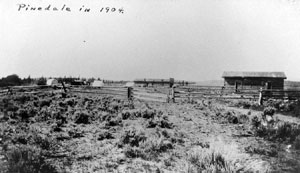 Pinedale in 1904. Photo courtesy Sublette County Historical Society.