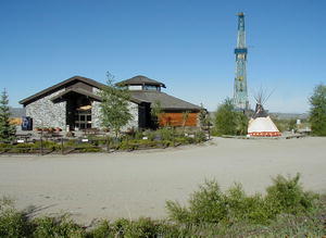 Museum of the Mountain Man in Pinedale boasts a new drill rig as part of their educational displays on the grounds.