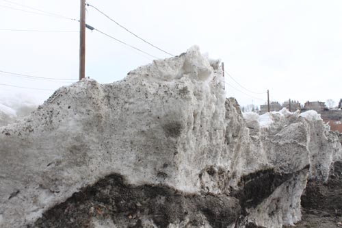 Glacial ice wall  near Pinedale